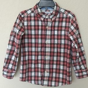 Carter's Red Plaid Button Down Shirt